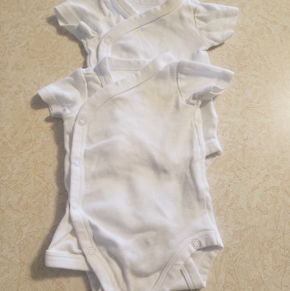 White Side Snap Onsies